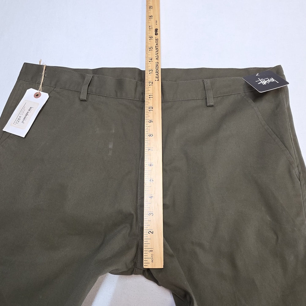 Stüssy x Stu.EC Olive Chino Pants Men’s 38x36 Made in USA MSRP $128 - Picture 8 of 11